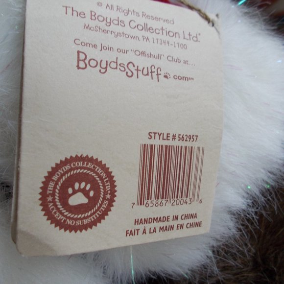 Vintage Santa Boyds Bear The Head Bean Collection, Good Condition! - Picture 7 of 7